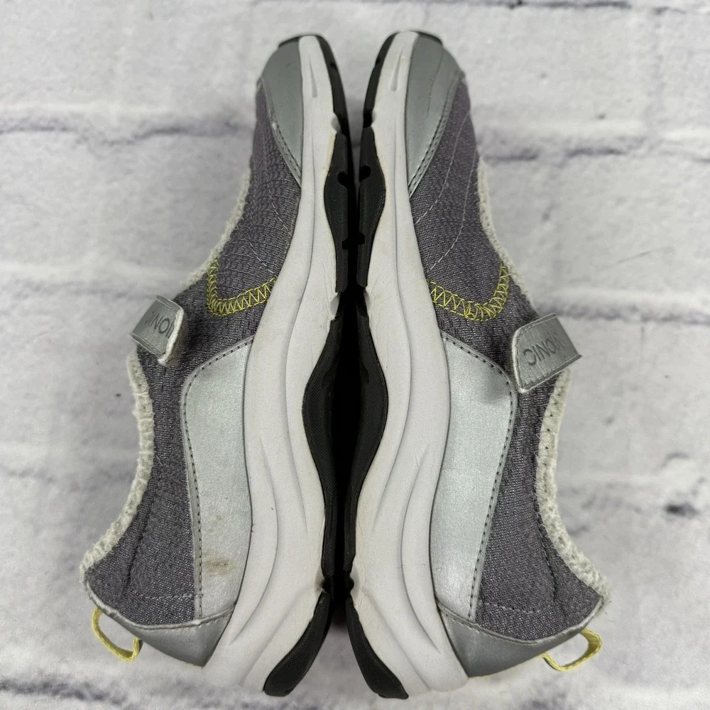 Vionic Sunset Slip On Mary Jane Shoes Womens‎ 8.5 Gray Silver 334 Sunset 9032